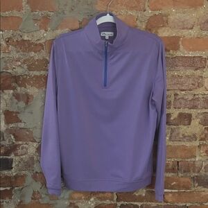 Peter Millar Purple Quarter-Zip Pullover